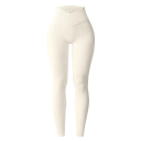 Naadloze sportlegging voor dames met hoge V-taille, elastische, slanke fitnessbroek tot op de enkels, comfortabele sportlegging 3