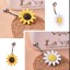 Nabelpiercing in Form einer Blume J1570 2