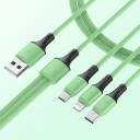 Nabíjací kábel USB na Micro USB / USB-C / Lightning 1,2 m 1