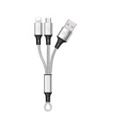 Nabíjací USB kábel pre Micro USB / Lightning K455 4