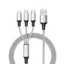 Nabíjací USB kábel pre Micro USB / USB-C / Lightning 4