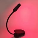 Nabíjacia LED lampička na knihu s klipom Červené svetlo 620 nm Bez modrého svetla 3 úrovne jasu 1000 mAh USB-C Čierna Na čítanie v noci 8