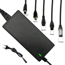 Nabíjačka pre elektrickú kolobežku 42V 2A 220V s 5,5mm 1kolíkovým konektorom a sadou 4 redukcií XLR, RCA a 3kolíkových adaptérov 2