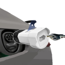 Nabíjecí adaptér typ 2 V2L 16 A vybíjecí zástrčka s odečtem napětí a tlačítkem STOP délka 15,1 cm bílý pro elektromobily Chery 2