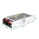 Nabíjecí spínaný zdroj SC-180W 12V Stabilizovaný napájecí adaptér pro LED pásky, osvětlení a elektroniku 19,9 x 9,8 x 3,8 cm 2