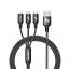 Nabíjecí USB kabel pro Micro USB / USB-C / Lightning 1