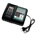 Nabíječka baterii do Makita 14,4–18V Li-ion szybka ładowarka DC18RC LCD wtyczka EU do akumulatorów BL1860 BL1850 1