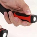 Nabíró LED lámpa a nyakra Két fényfej mágnesekkel Önálló kapcsolók 100° dőlésszög USB Fekete és piros Olvasáshoz, javításhoz és kempingezéshez 5