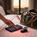 Nabíró LED lámpa könyvhöz klipszel Piros fény 620 nm Kék fény nélkül 3 fényerőszint 1000 mAh USB-C Fekete Éjszakai olvasáshoz 7