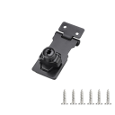 Nábytkový bezpečnostní zámek s přezkou 6,7 cm zinková slitina stříbrný univerzální uzamykání skříněk zásuvek a dvířek 4