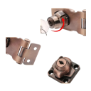 Nábytkový bezpečnostní zámek s přezkou 6,7 cm zinková slitina stříbrný univerzální uzamykání skříněk zásuvek a dvířek 6