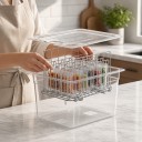 Nádoba na sous vide 11 l s víkem a nerezovým roštem Odnímatelné dělicí přepážky Nerez 304 a polykarbonát Průhledná Příslušenství 5