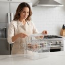 Nádoba na sous vide 11 l s víkom a nerezovým roštem Odnímateľné deliace priečky Nerez 304 a polykarbonát Priehľadná Príslušenstvo 23