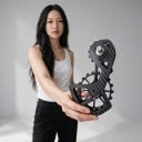 Nadrozměrné vodítko zadní přehazovačky UT s kladkami Keramická ložiska Karbonový vzhled Černé Pro Shimano 8020 8050 8070 8170 a 9100 2