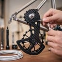 Nadrozměrné vodítko zadní přehazovačky UT s kladkami Keramická ložiska Karbonový vzhled Černé Pro Shimano 8020 8050 8070 8170 a 9100 4