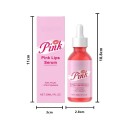 Nærende læbeolie 30 ml i rosa farve med fugtgivende effekt, pipette til præcis dosering, pleje til læberne til hverdag 2