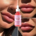 Nærende læbeolie 30 ml i rosa farve med fugtgivende effekt, pipette til præcis dosering, pleje til læberne til hverdag 4