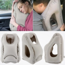 Nafukovací cestovný vankúš z PVC 30x35x55 cm Ľahký oporný vankúš pre lietadlo a auto Kompaktná podložka na spanie na cestovanie 4