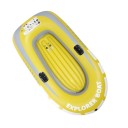 Nafukovací čln pre 2 osoby Explorer Boat Dva úchyty na pádla a dvojitý ventil 188 x 114 cm PVC 0,3 mm Nosnosť 90 kg Žltý Na jazero a rieku 7