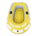 Nafukovací čln pre 2 osoby Explorer Boat Dva úchyty na pádla a dvojitý ventil 188 x 114 cm PVC 0,3 mm Nosnosť 90 kg Žltý Na jazero a rieku 9