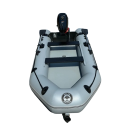 Nafukovací čln pre 3-4 osoby Solar Marine 280 x 128 cm Nosnosť 375 kg Trojvrstvové PVC 0,70 mm Šedý Na vodné športy na jazere aj mori 3