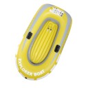 Nafukovací člun pro 2 osoby Explorer Boat Dva úchyty na pádla a dvojitý ventil 188 x 114 cm PVC 0,3 mm Nosnost 90 kg Žlutý Na jezero a řeku 8