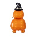 Nafukovací dýně s čarodějnickým kloboukem Stojící balónek Halloweenská dekorace Dvě dýně nad sebou Oranžovočerná párty výzdoba na Halloween 6