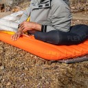 Nafukovací karimatka mumiový tvar 196 x 55 cm R-hodnota 5,6 až 6,0 Povrch 100 % nylon Ultralehká Oranžová Na kempink a turistiku 2