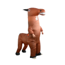 Nafukovací kostým koně celotělový Velikost pro dospělé 150–190 cm Odolný polyester Hnědé provedení Na karneval Halloween i vystoupení maskota 1