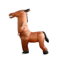 Nafukovací kostým koně celotělový Velikost pro dospělé 150–190 cm Odolný polyester Hnědé provedení Na karneval Halloween i vystoupení maskota 2