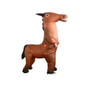 Nafukovací kostým koně celotělový Velikost pro dospělé 150–190 cm Odolný polyester Hnědé provedení Na karneval Halloween i vystoupení maskota 3