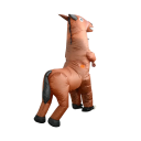 Nafukovací kostým koně celotělový Velikost pro dospělé 150–190 cm Odolný polyester Hnědé provedení Na karneval Halloween i vystoupení maskota 4