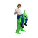 Nafukovací kostým mimozemšťan nesúci osobu Unisex veľkosť pre dospelých 150–190 cm Zelené prevedenie z polyesteru Na Halloween a cosplay 4