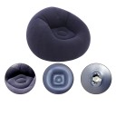 Nafukovací lenoška křeslo 103 x 60 cm Skládací lehké relaxační sezení PVC zesílený materiál Ventil proti úniku vzduchu 4