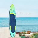 Nafukovací Paddleboard Sada 11' 335 x 81 x 15 cm Trojvrstvový PVC EVA Pad Nosnosť 180 kg s Pumpou Pádlem a Ploutvou Pre Začiatočníkov aj Rodiny 6
