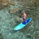 Nafukovací Paddleboard Sada 11' 335 x 81 x 15 cm Trojvrstvý PVC EVA Pad Nosnost 180 kg s Pumpou Pádlem a Ploutví Pro Začátečníky i Rodiny 5