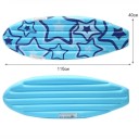 Nafukovací surfovací prkno plovák s madly pro úchyt s motivem hvězdiček 110 x 40 cm modré na vodní sporty do bazénu i na pláž 2
