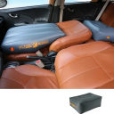 Nafukovacia stolička do auta 17 x 42 x 30 x 12 cm Tmavo modrá PVC Kompaktná cestovná matrace Nafukovacia podnožka pre pohodlné sedenie 3