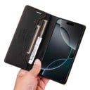 Nahkakotelo Samsung Galaxy S24:lle magneettisulkemisella ja telineellä Korttitila PU-nahkaa Kirjakotelo Samsung S24:lle Lompakko 16