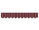 Náhradní Banner pro Obchod s Bílými Pruhy a Vlnitým Spodním Okrajem 350 x 23 cm Dekorativní Pás na Výlohu Stánek a Markýzu 2