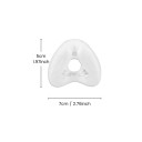 Náhradní nosní maska kompatibilní s AirFit N20 a AirTouch N20 velikost L 7 x 5 cm z měkkého silikonu průhledná na masku CPAP 3