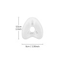 Náhradní nosní maska kompatibilní s AirFit N20 a AirTouch N20 velikost M 6 x 5,5 cm z měkkého silikonu průhledná na masku CPAP 3