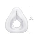 Náhradní silikonová maska kompatibilní s AirFit F20 velikost L s výškou 11,9 cm průhledná přes nos i ústa na masku CPAP pro dospělé 3