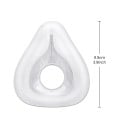 Náhradní silikonová maska kompatibilní s AirFit F20 velikost M s výškou 9,9 cm průhledná přes nos i ústa na masku CPAP pro dospělé 3