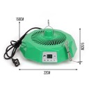 Nahřívací lampa pro zvířata s nastavitelnou teplotou 27-36°C a dálkovým ovladačem 22 x 9,5 cm 100-500W zelená pro mláďata a plazy 2