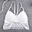Naisten bralette-rintaliivit naruilla Sopii myös kesätopiksi Pitsivyö Irrotettavat toppaukset Yksi koko Rinta 60–74 cm 6
