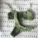 Naisten brasilialainen neulottu bikini J3266 11