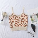 Naisten crop toppi leopardikuviolla A1082 3