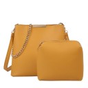 Naisten crossbody-käsilaukku clutchilla Setti 2 kpl Kultaketju ja pitkä hihna PU-nahkaa ja polyesteria Käsilaukku 19 x 18 x 10 cm 4