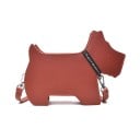 Naisten crossbody-laukku koiran muodossa kaulapannalla Olkahihna karabiineilla PU-nahkaa ja polyesteria 26 x 19 x 6 cm Kaupunkiin 1
